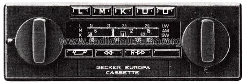 Europa Cassette Stereo 583; Becker, Max Egon, (ID = 2276276) Car Radio