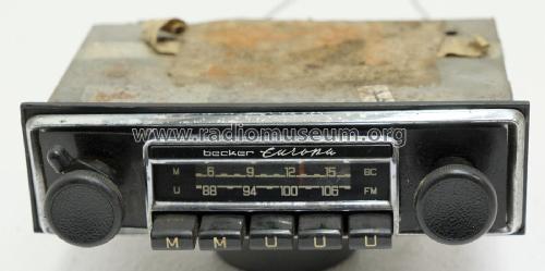 Europa MU ; Becker, Max Egon, (ID = 3028342) Car Radio