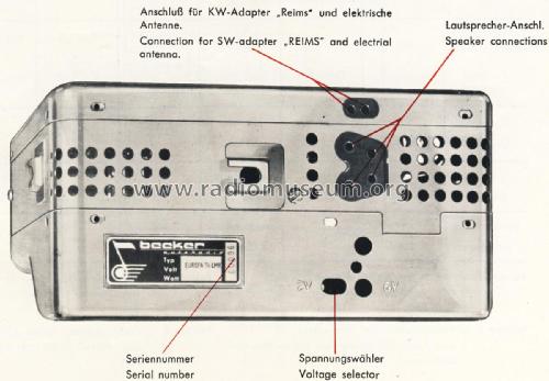 Europa TG/LMK; Becker, Max Egon, (ID = 1788910) Car Radio