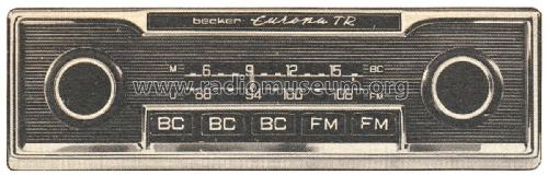 Europa TR MU; Becker, Max Egon, (ID = 2348940) Car Radio