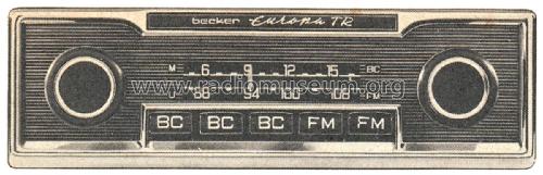 Europa TR MU; Becker, Max Egon, (ID = 2349205) Car Radio