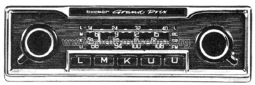 Grand Prix Einblockgerät ab E 008001; Becker, Max Egon, (ID = 1129705) Car Radio