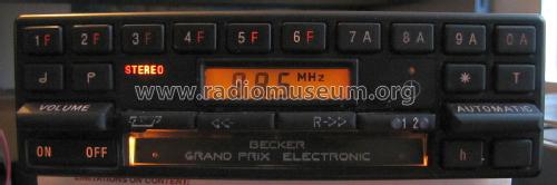 Grand Prix electronic 612; Becker, Max Egon, (ID = 1508789) Car Radio