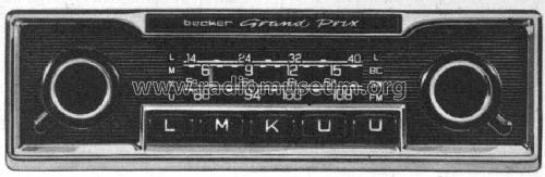 Grand Prix LMKU; Becker, Max Egon, (ID = 691774) Car Radio