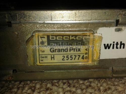 Grand Prix Serie H; Becker, Max Egon, (ID = 2042068) Car Radio