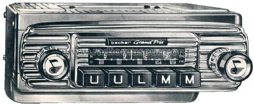 Grand Prix TG/LMU; Becker, Max Egon, (ID = 1740485) Car Radio