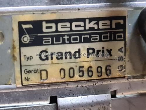 Grand Prix TR; Becker, Max Egon, (ID = 3110823) Car Radio