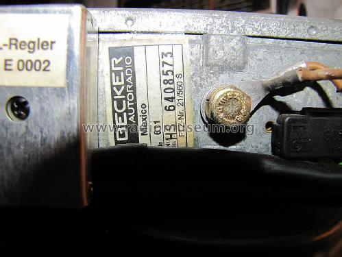 Mexico Cassette electronic 611 ab FR 6406 400 und ab HS 6407 737; Becker, Max Egon, (ID = 1508927) Autoradio