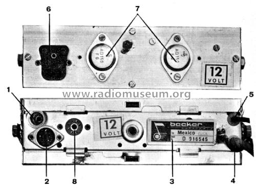 Mexico 6-12V ab C021385; Becker, Max Egon, (ID = 1842684) Radio