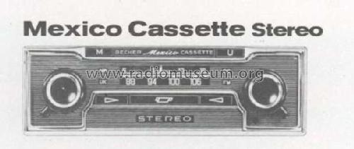 Mexico Cassette Vollstereo ; Becker, Max Egon, (ID = 1957136) Autoradio