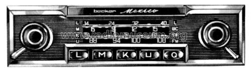 Mexico TR 6-12V ab C016263; Becker, Max Egon, (ID = 1843310) Car Radio