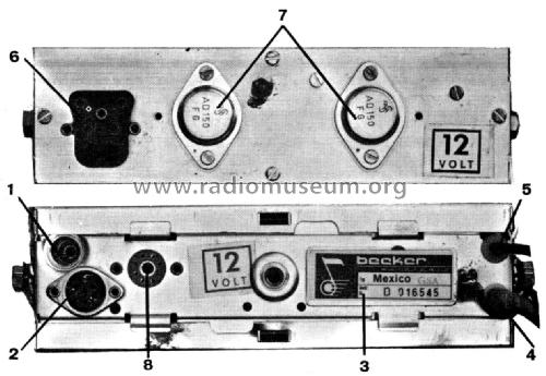 Mexico TR 6-12V ab C016263; Becker, Max Egon, (ID = 1843311) Car Radio