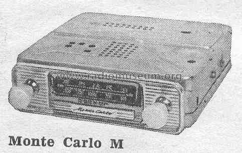 Monte Carlo M; Becker, Max Egon, (ID = 376552) Car Radio