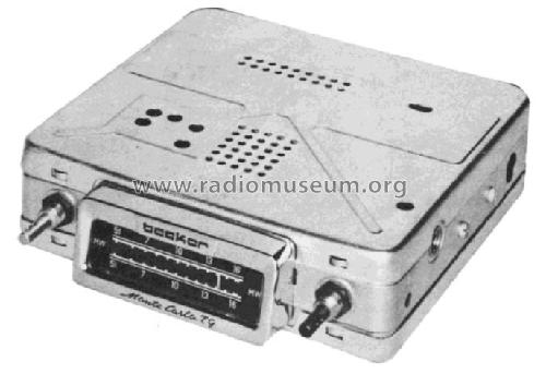 Monte Carlo TG; Becker, Max Egon, (ID = 1975021) Car Radio