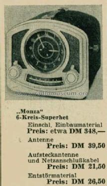 Monza ; Becker, Max Egon, (ID = 515421) Car Radio