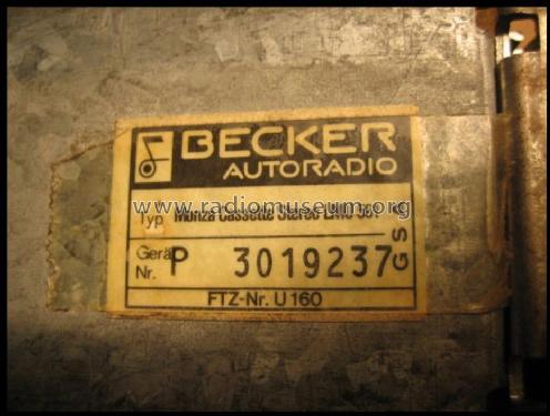 Monza Cassette Stereo 561; Becker, Max Egon, (ID = 970684) Autoradio