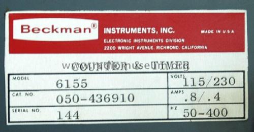 Counter and Timer 6155; Beckman Instruments, (ID = 1981499) Equipment