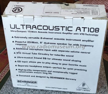 15-Watt Acoustic Instrument Amplifier Ultracoustic AT108; Behringer (ID = 2688083) Speaker-P