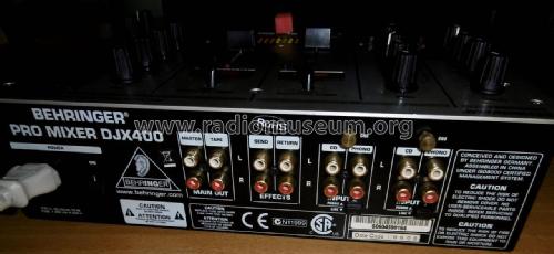 DJ Mixer DJX400; Behringer (ID = 2062413) Ampl/Mixer