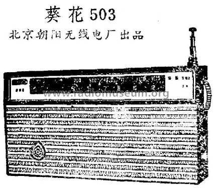 Kuihua 葵花 503; Beijing 北京朝阳区无线电厂 (ID = 814767) Radio