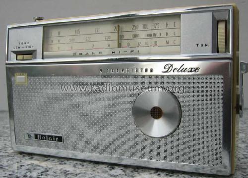 9 Transistor Deluxe 3 Band Hi-Fi All Transistor 3 Band Radio; Belair Enterprises; (ID = 1196138) Radio