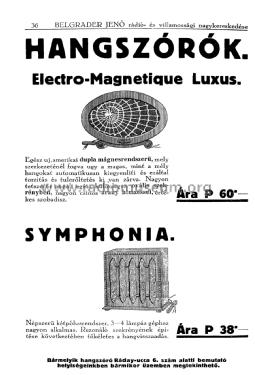 Electro Magnetique Luxus ; Belgráder Rádió, (ID = 2259290) Speaker-P