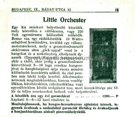 Little Orchester ; Belgráder Rádió, (ID = 2561142) Radio