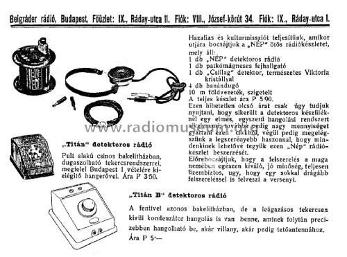 Nép ötös rádiókészlet - Radio Set 'Nation 5' ; Belgráder Rádió, (ID = 2224340) Crystal