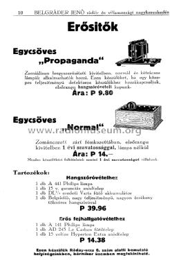 Propaganda ; Belgráder Rádió, (ID = 2259150) Ampl/Mixer