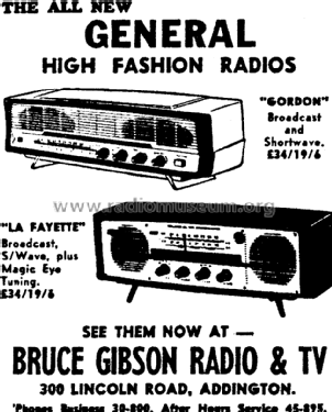 General Gordon 5MA 826; Bell Radio- (ID = 2826139) Radio