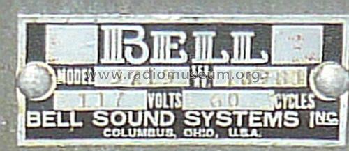 Amplifier 3715; Bell Sound Systems; (ID = 1984817) Ampl/Mixer