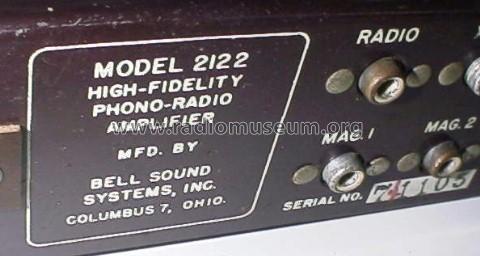 Hi-Fi Phono-Radio Amplifier 2122; Bell Sound Systems; (ID = 513744) Verst/Mix