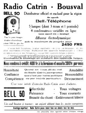 Bell 50 ~ ; Bell Telephone Mfg. (ID = 1675718) Radio