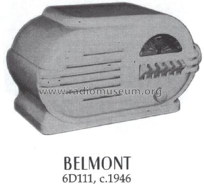 6D111 Ch= Series B; Belmont Radio Corp. (ID = 1396508) Radio