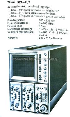 Осциллограф С1-91/2 Oscilloscope S1-91/2; Belvar, Minsk (ID = 2708168) Ausrüstung