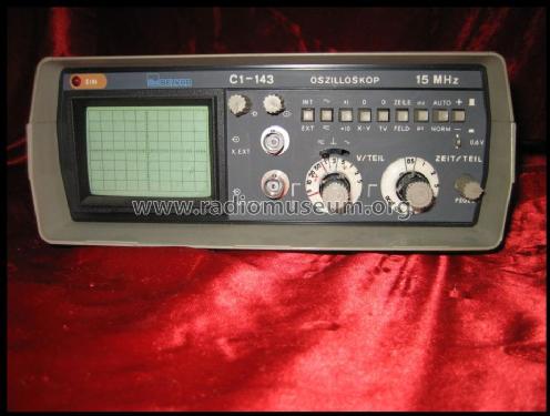 Oscilloscope 15 MHz [Oszilloskop] S1-143 {С1-143}; Belvar, Minsk (ID = 569159) Equipment