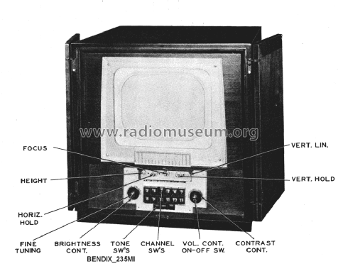 235 M 1 ; Bendix Radio (ID = 1361324) Television