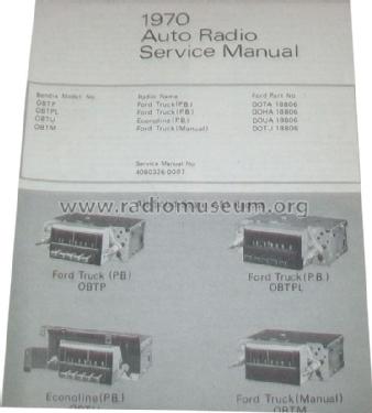 All Solid State AM Radio - Ford Econoline OBTU - DOUA 18806; Bendix Radio (ID = 1819097) Car Radio