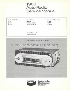 Bronco 6TBB; Bendix Radio (ID = 2836818) Autoradio