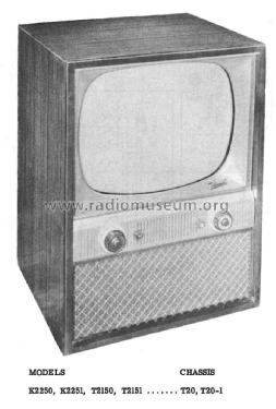 K2250 Ch= T20; Bendix Radio (ID = 2366066) Television