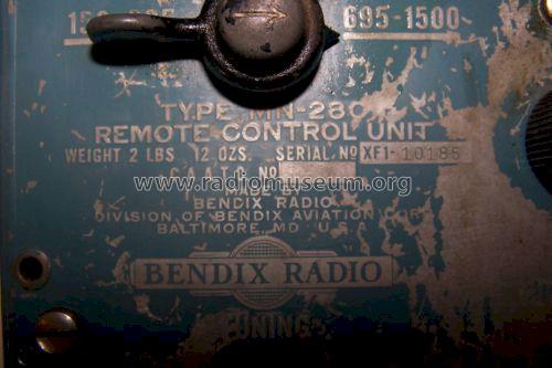 Remote Control Unit MN-280; Bendix Radio (ID = 1181173) Misc