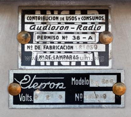 Eterson 5A-2CL; Berengueras, Manuel (ID = 2307732) Radio