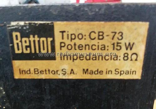 Caja Acústica CB-73; Bettor, Industrias; (ID = 3096876) Speaker-P