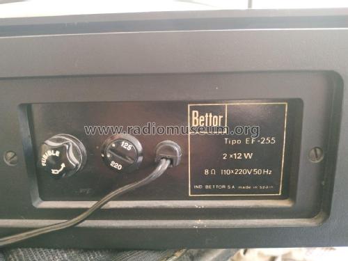 Integrated Stereo Amplifier EF-255; Bettor, Industrias; (ID = 2961352) R-Player