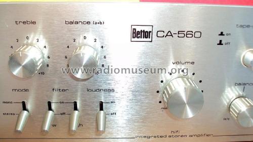 HiFi Integrated Stereo Amplifier CA-560; Bettor, Industrias; (ID = 3099126) Ampl/Mixer