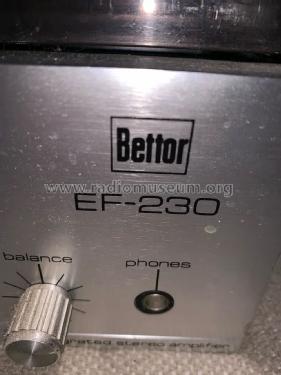 Integrated Stereo Amplifier - Ceramic Cartridge EF-230; Bettor, Industrias; (ID = 3097776) R-Player