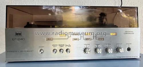 Sterophonic Sound System - Integrated Stereo Amplifier EF-240; Bettor, Industrias; (ID = 3097780) R-Player