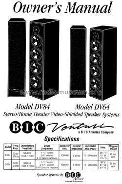 Venturi DV64; BIC America; (ID = 1988347) Altavoz-Au