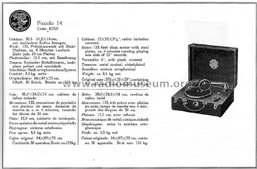 Triumphon Piccolo 14; Biedermann & (ID = 3107030) TalkingM