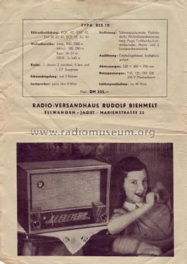 BLS10; Biehmelt, Rudolf, (ID = 2272261) Radio